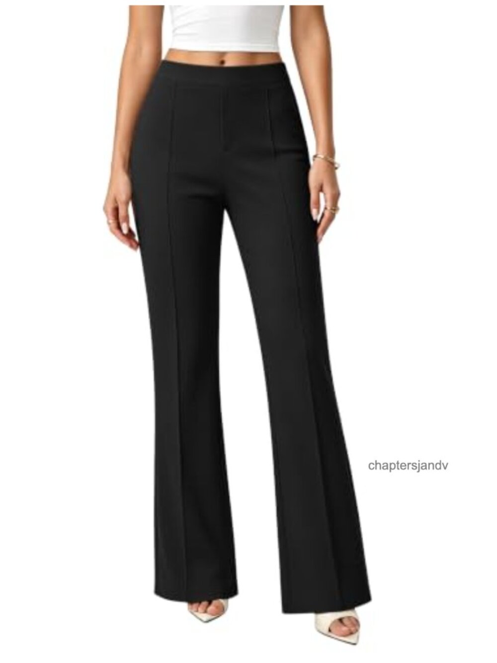 Women's Stretchy Bootcut Dress Pants Pull On High Waist Business Casual Work